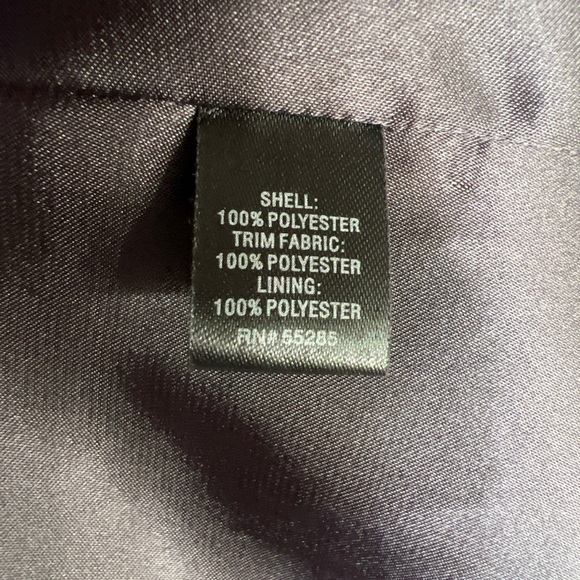 Express Design Studio Strapless Abstract Print Satin Mini Dress Bubble Hem - Picture 8 of 9